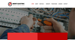 Desktop Screenshot of merit-electric.com